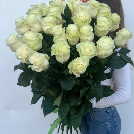 Букет "Белые голландские розы"